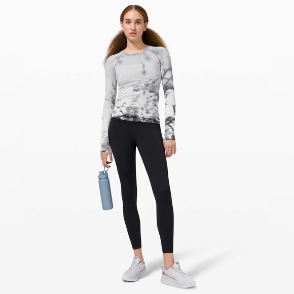 Lululemon Swiftly Tech Long Sleeve 2.0 *MultiDye Shibori Stripe Graphite Grey 6 - Picture 4 of 7